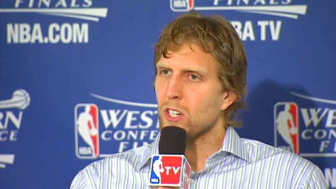 Dallas Mavericks power forward Dirk Nowitzki talks about Game 1 of the Western Conference Finals and what the team needs to do in Game 2 against the Oklahoma City Thunder on Thursday.