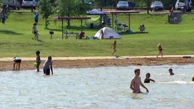Cedar Hill State Park is filled with Texans who've opted to stay closer to home for the Memorial Day holiday, and park rangers are trying to keep them safe.