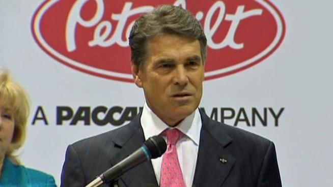 Gov. Rick Perry was in Denton for the ceremonial signing of three bills he says put Texas at the forefront of oil and gas production and protecting the environment, but he refused to answer questions about a possible presidential run in 2012.
