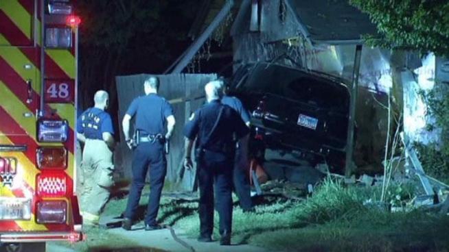 The passenger died when this SUV crashed into a home in the 11300 block of Carissa Drive at around 2:30 a.m. Sunday. No one in the home was injured.