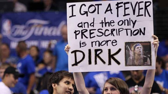 Dirk Nowitzki said Saturday that Dwyane Wade and LeBron James were 