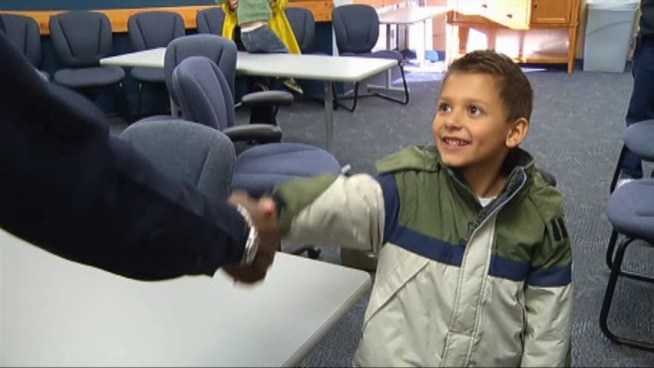 After deciding he wanted to help kids in need, one Plano kindergartner is making a big contribution to the police department's annual Christmas Cops gift drive.