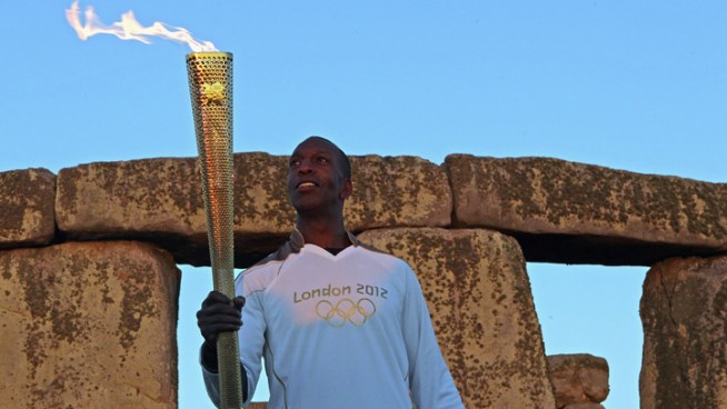 Twelve years after Michael Johnson retired from competition, the Olympic legend is back in the spotlight doing commentary for the British Broadcasting Company.