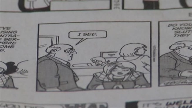 Satirical comic author Garry Trudeau is taking on Texas' controversial law that requires a sonogram before an abortion.