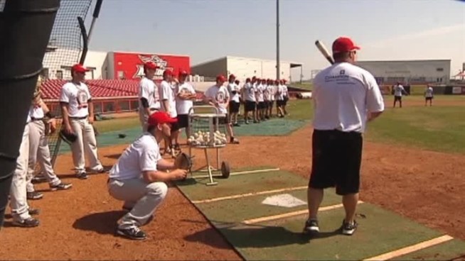 28 players from around the world are hoping to get on the final roster for the Grand Prairie AirHogs.