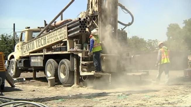 A new elementary school in Garland will use geothermal energy to heat and cool the campus, potentially saving the district money on energy bills.