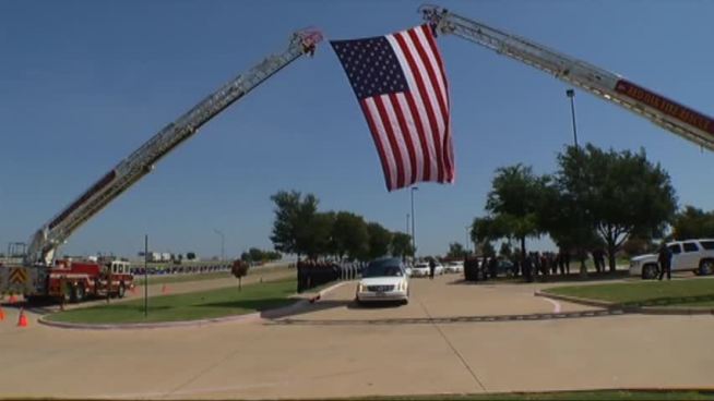 Waxahachie police officer Josh Williams is being laid to rest Friday, nearly a week after he was killed in a crash with an alleged drunken driver.