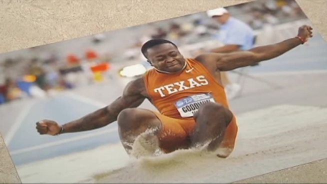 Fans of Rowlett High School's Marquise Goodwin cheered him on as he began competition in the 2012 Olympic Games in London.