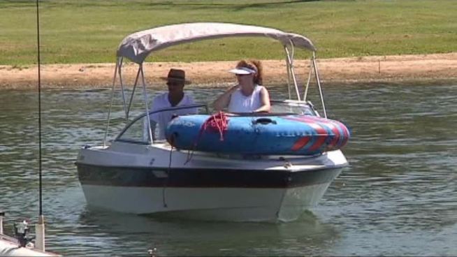 Dallas-area residents celebrated Labor Day at Joe Pool Lake while officials encouraged safety.