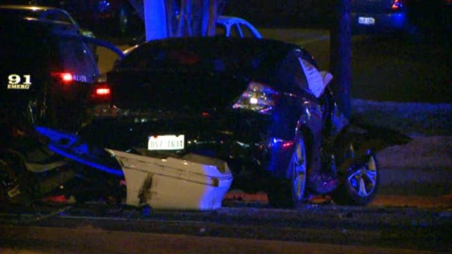 RAW VIDEO: Three Cars Collide in Arlington. No audio.