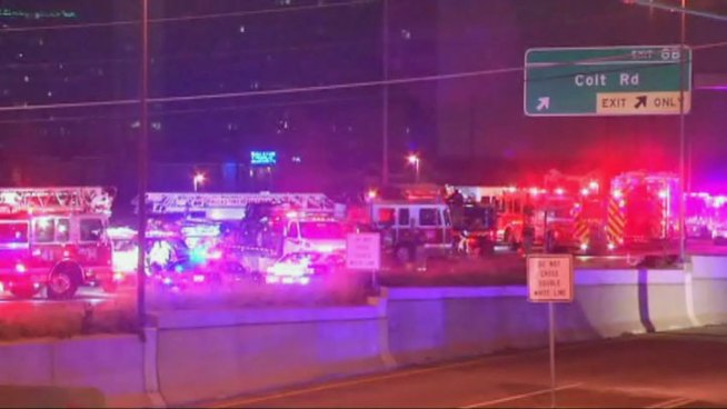A series of accidents on Northbound U.S. 75 New Year's Day Eve morning sent a firefighter and the driver of a pickup to the hospital.