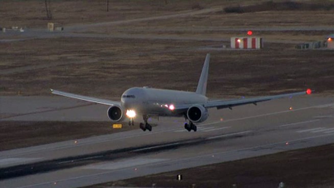 The state-of-the-art Boeing 777-300ER arrived in North Texas, ready to be painted with American Airlines' new look.