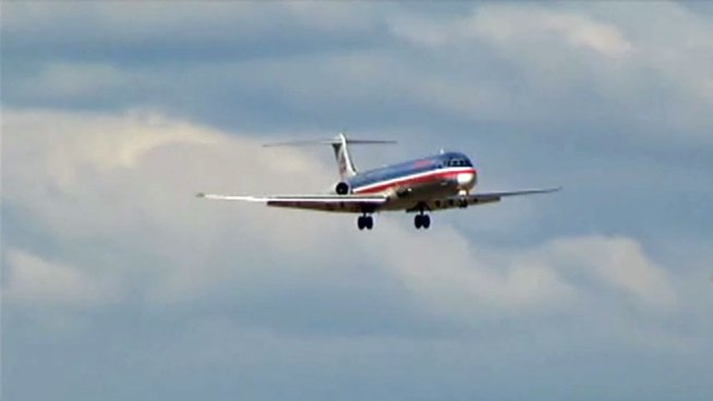 Strong cross winds forced flight delays at Dallas-Fort Worth International Airport Monday.