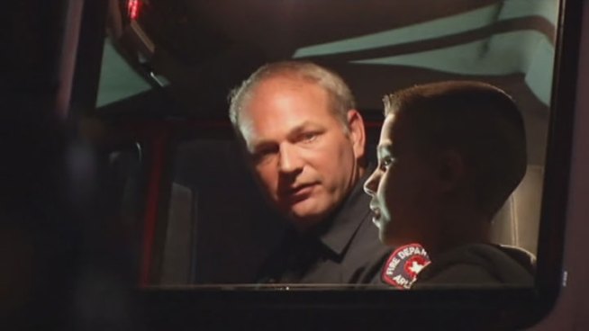 Ten years he was left outside an Arlington fire station on a cold day in 2002, that boy spent his birthday with the firefighter who found him.