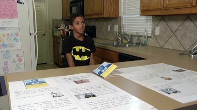 The parents of a third-grader say the instructions for an assignment their son is required to redo were not specific enough.