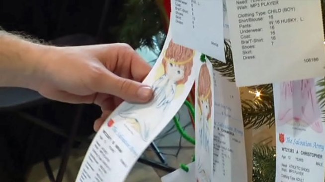As North Texans begin their holiday shopping, tens of thousands of angels on the Salvation Army Angel Tree need to be adopted.
