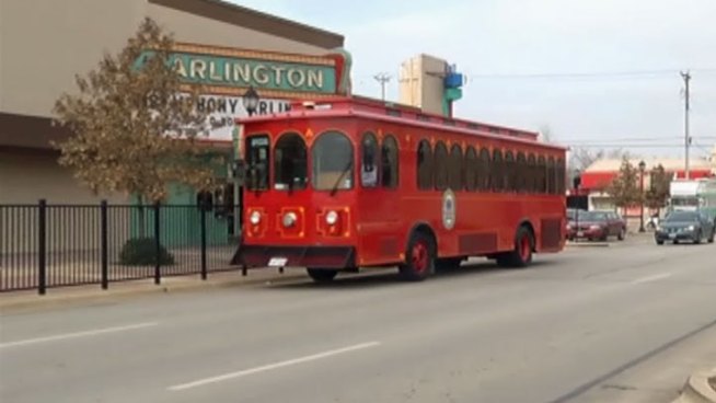 Trolleys will shuttle visitors into downtown Arlington.