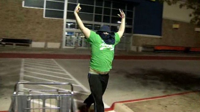 A couple camping out for Black Friday specials become the victim of a prankster who urinated on their tent -- and our news crew witnesses the entire thing.
