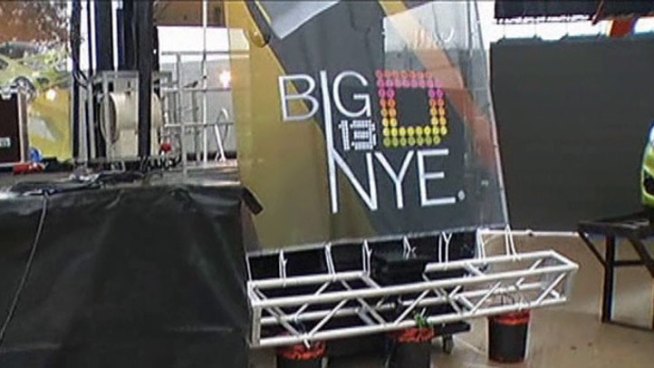Preps are underway in downtown Dallas for the big New Year's Eve party, 