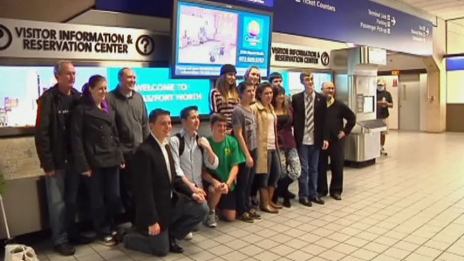 Bishop Lynch students in New York City for a national mock trial competition are finally home after Hurricane Sandy left them stranded in Times Square.
