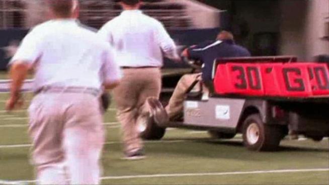 Video shows the chaos as a runaway cart plowed through the celebration on the field after the 5A Division II high school football championship.