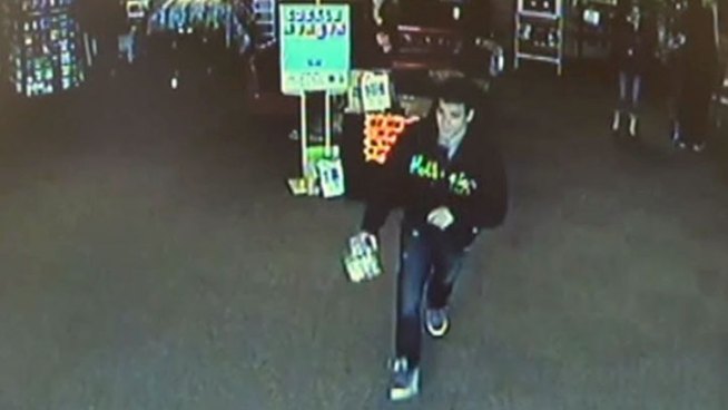 Little Elm police hope someone recognizes the man caught on store surveillance video running out of a Kroger with a charity's donation jar full of money.