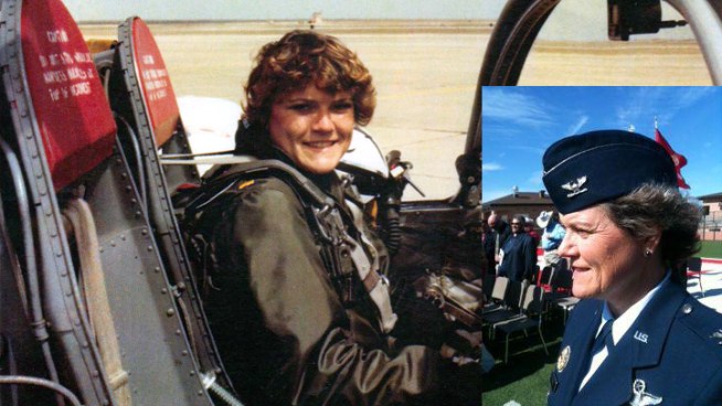 A retired U.S. Air Force pilot is praising the military's decision to lift the ban on women in combat.