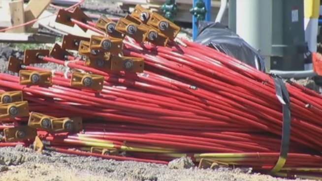 For the second time in a week someone made off with about $6,000 dollars worth of copper hear Aubrey. The Denton County sheriff says new construction is an easy target.