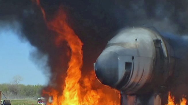 Dallas-Fort Worth Internatonal Airports' Fire Training Research Center was reopened Wednesday after a $29 million renovation.