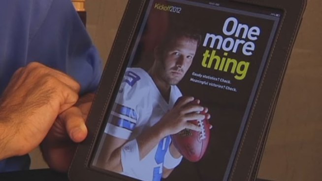 Dallas Cowboys quarterback Tony Romo is featured on the cover of DFW OT, a new state-of-the-art sports magazine. It's the area's first iPad only sports magazine from the Star-Telegram sports department.