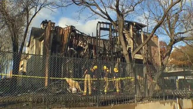 Firefighters were still battling hot spots after a 3-alarm fire at the Huntingbrook Apartments Monday afternoon. A tenant told firefighters he was using gasoline to start a barbecue on the deck of his apartment, which is illegal.