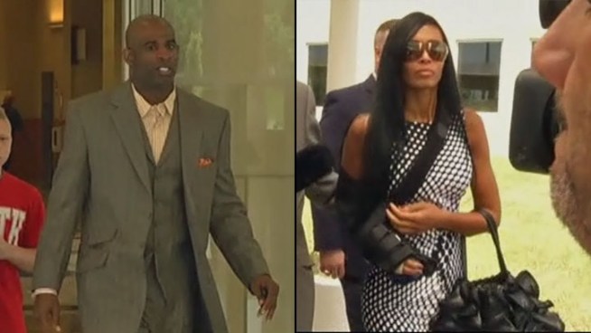 Allegations of witness tampering flew in day two of testimony in the protective order case of Deion Sanders versus Pilar Sanders.