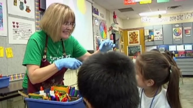 The Denton Independent School District handed out its Teacher of the Year title to elementary art teacher Kay Adamson. Ginnings Elemenatary School principal Missey Chavez says Adamson doesn't just focus on art.