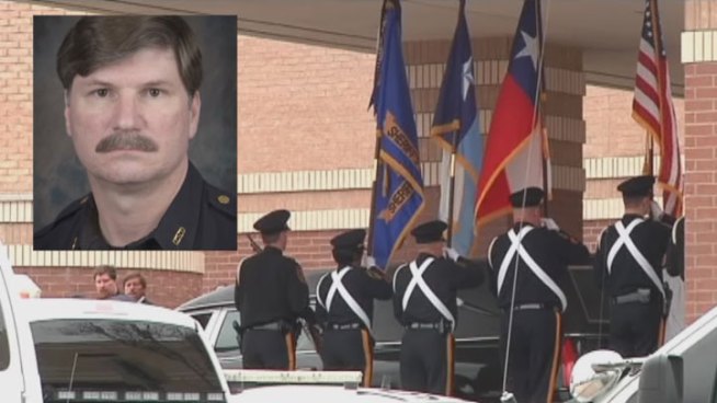 Dallas County Sheriff's deputy, Sgt. Kenny Riggins, was laid to rest Thursday. He died in an off-duty crash Monday near Quinlan.