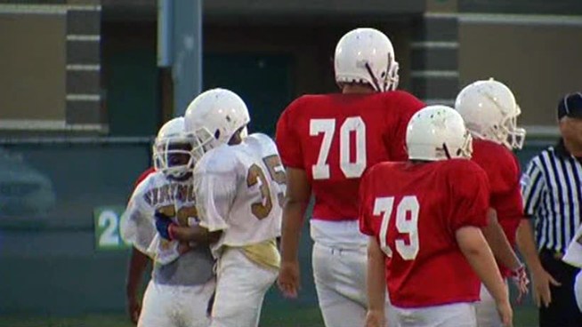 A 6-foot-3-inch tall and 300-pound Mesquite boy who wasn't allowed to play Pee Wee football gets to suit up for his middle school team.