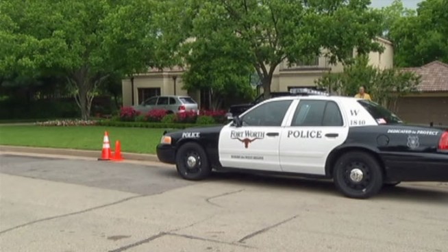 Police say a man in Fort Worth walked up on car burglars, who then opened fire on him, two people were arrested.