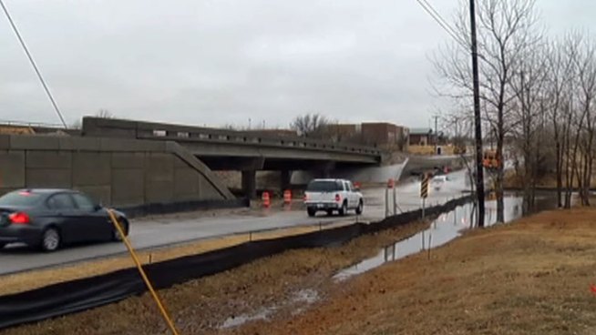 Cromwell Marine Creek Road in Fort Worth is prone to flooding but a new $1.2 million dollar bridge will solve the problem and should be open by this spring.