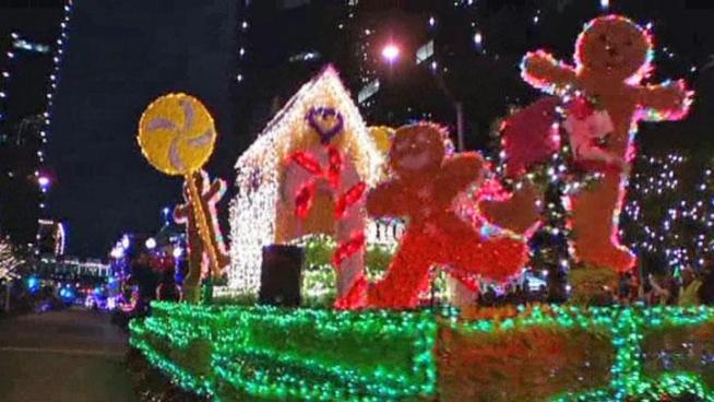 The Parade of Lights and tree lighting in downtown Fort Worth lived up to its theme 