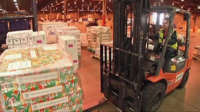 Four and a half tons of flowers from Amsterdam arrived at DFW Airport, but before they can be picked up the flowers have to clear customs.