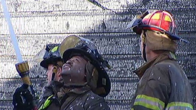 Two homes were destroyed by fire in Fort Worth early Tuesday morning. No one was injured.