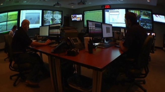 The emergency operations center in Frisco can monitor school cameras in case of emergency with the click of mouse.