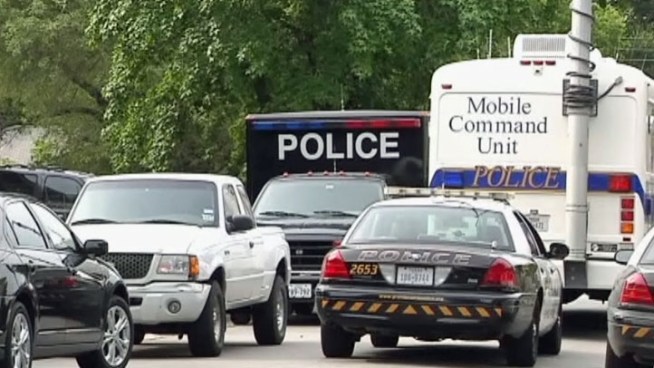 A more than six-hour police standoff in Grand Prairie ended with three people taken into custody.Police surrounded the home after getting a call after 3 a.m. from a woman who reported an argument and armed men she said were chasing her.
