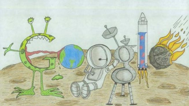 Piper Fisk is one of 50 state finalists in the Doodle 4 Google contest and she's on her way to New York City to find out if she's the national winner.