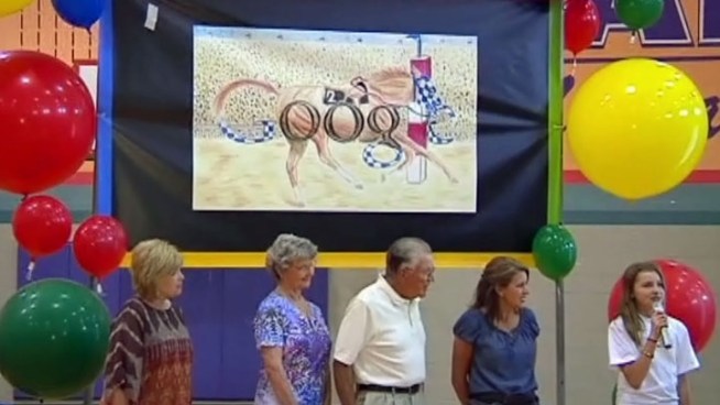 Pipe Fisk, a 7th grader at Maurine Cain Middle School in Rockwall, is the state winner in the Doodle for Google national competition. Her drawing is one of 50 that will be voted, the winner will be revealed May 17.
