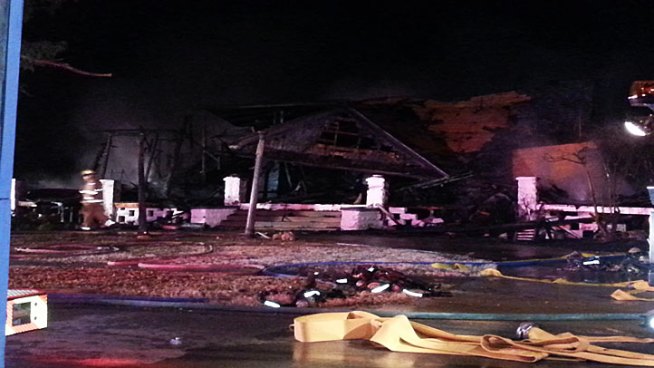 A Grapevine home built in the 1860s went up in flames Friday morning. Investigators are looking into the cause of the fire.