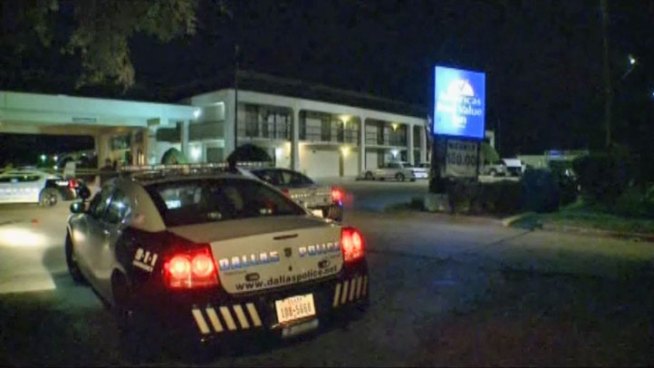 One person was killed and another injured in two separate shootings at a Dallas motel overnight Monday.