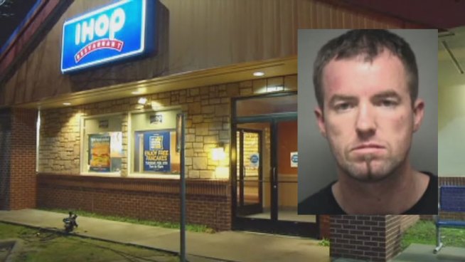 David Lee Horton, 33, of Hurst surrendered to police in Lewisville after a standoff in an IHOP restaurant early Tuesday morning.