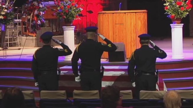 The City of Irving was in mourning Friday as Officer Corey Lee Cooksey was laid to rest. He was admitted to the hospital with low blood pressure on Friday and died on Sunday.