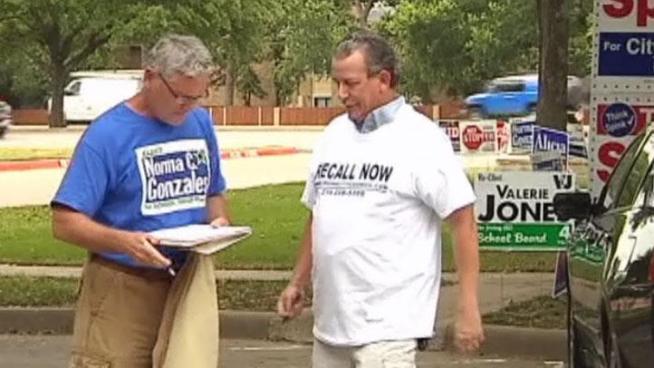 As early voting gets under way, Irving city councilwoman Rose Cannaday finds herself having to defend her position against a recall petition.