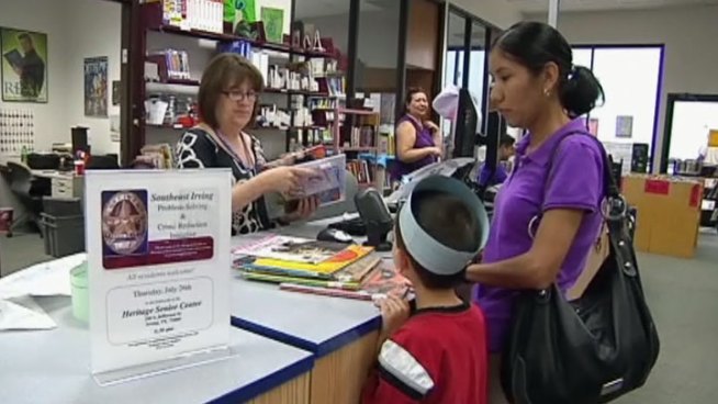 Rosemary Cortez the manager of the East Irivng branch of the public library is making it her personal mission to get more people who live and work nearby to visit and read.
